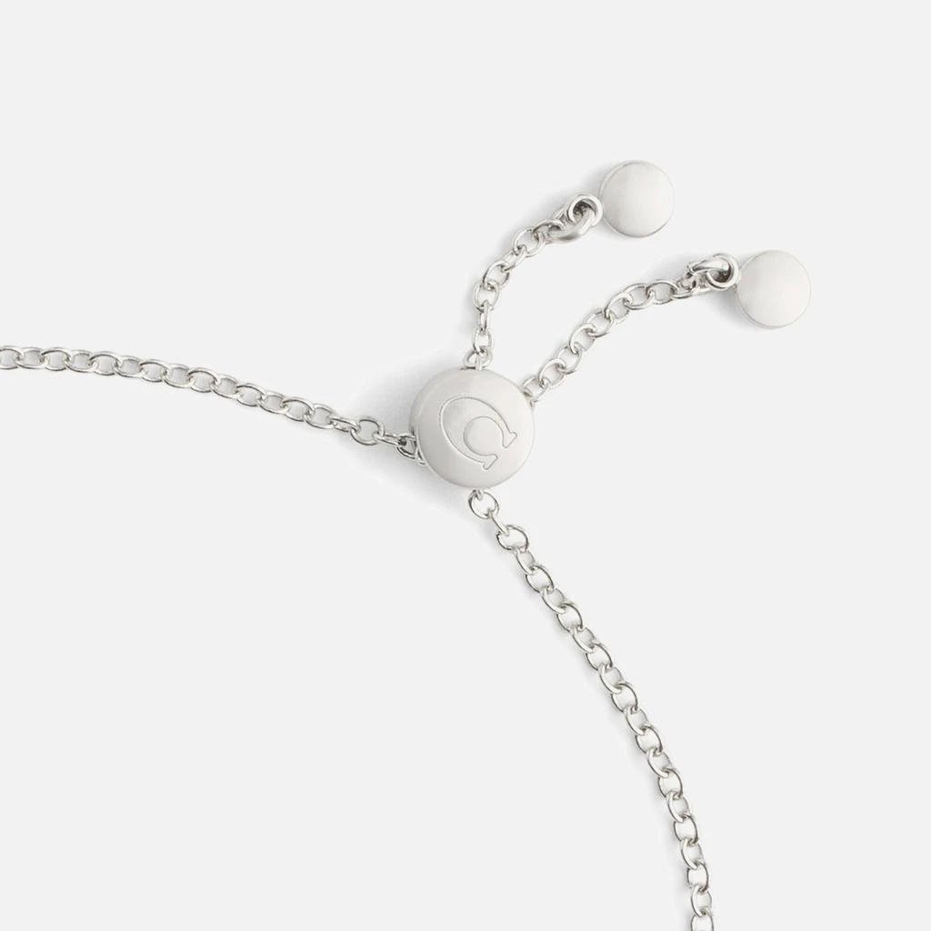 Coach Coach Signature Pavé Silver-Tone Bracelet 4