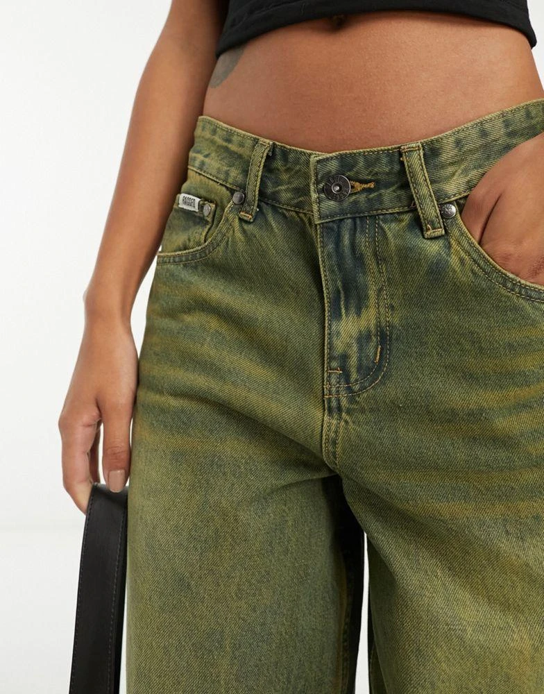 The Ragged Priest The Ragged Priest unisex 90s green wash dad jeans 3