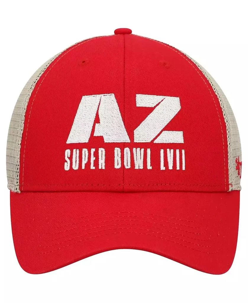 47 Brand Men's Red, Natural Super Bowl LVII Flagship Wash MVP Snapback Hat 2