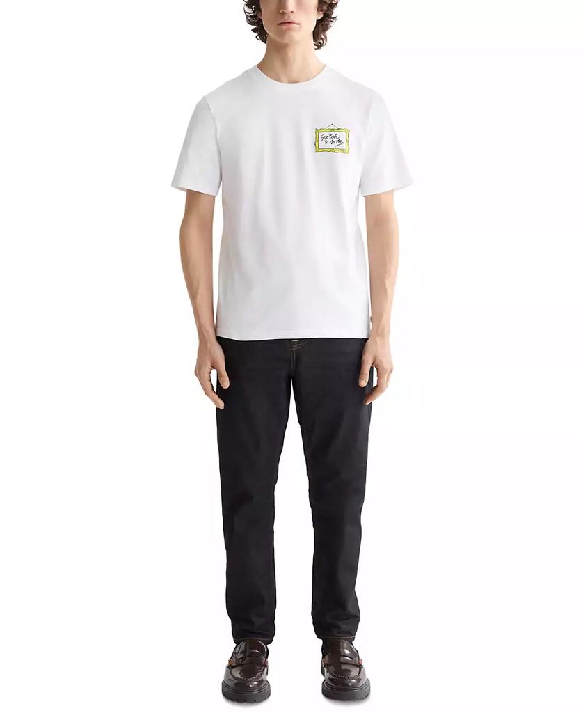 Scotch & Soda Men's Short Sleeve Screen Print Logo Graphic T-Shirt