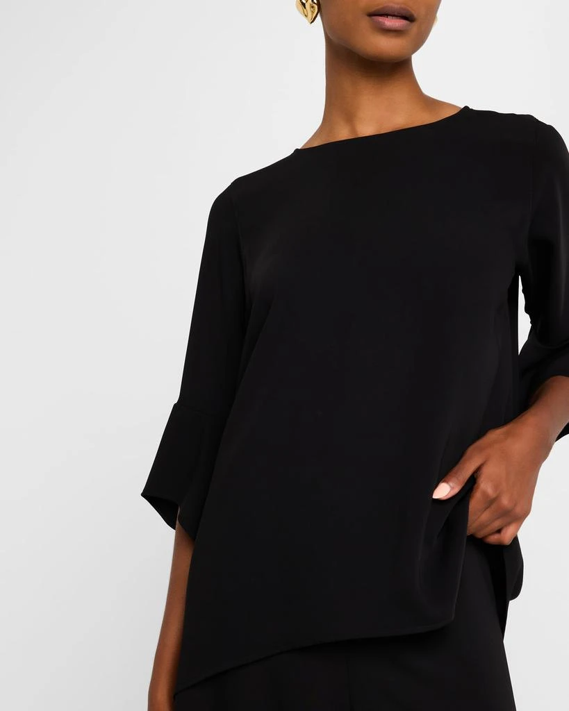 Caroline Rose Julia Bell-Sleeve Crepe Tunic 5