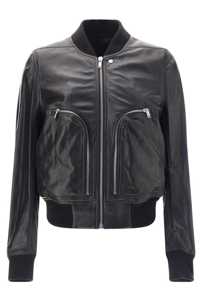 Rick Owens Bauhaus bomber jacket サイズ 52 Bauhaus Flight leather bomber jacket in black - Rick Owens
