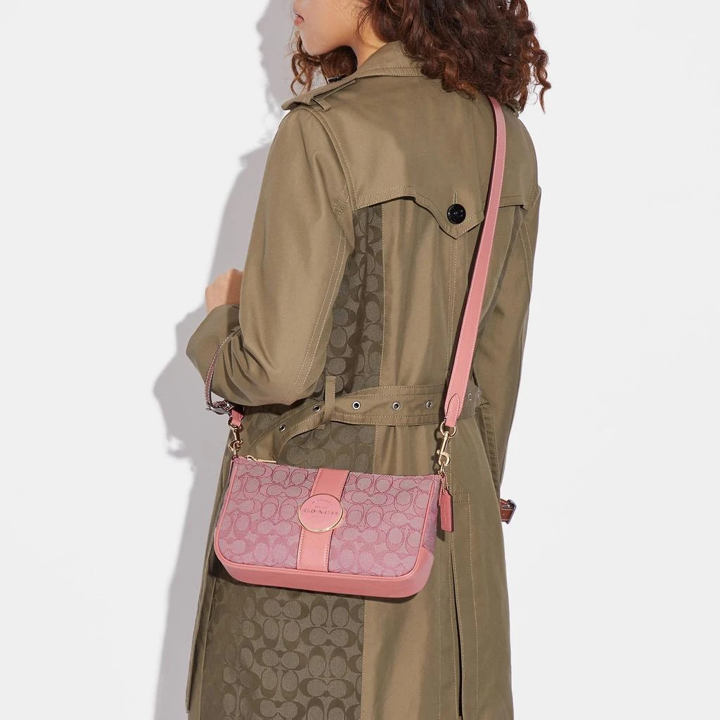 Coach Coach Outlet Lonnie Baguette In Signature Jacquard 3