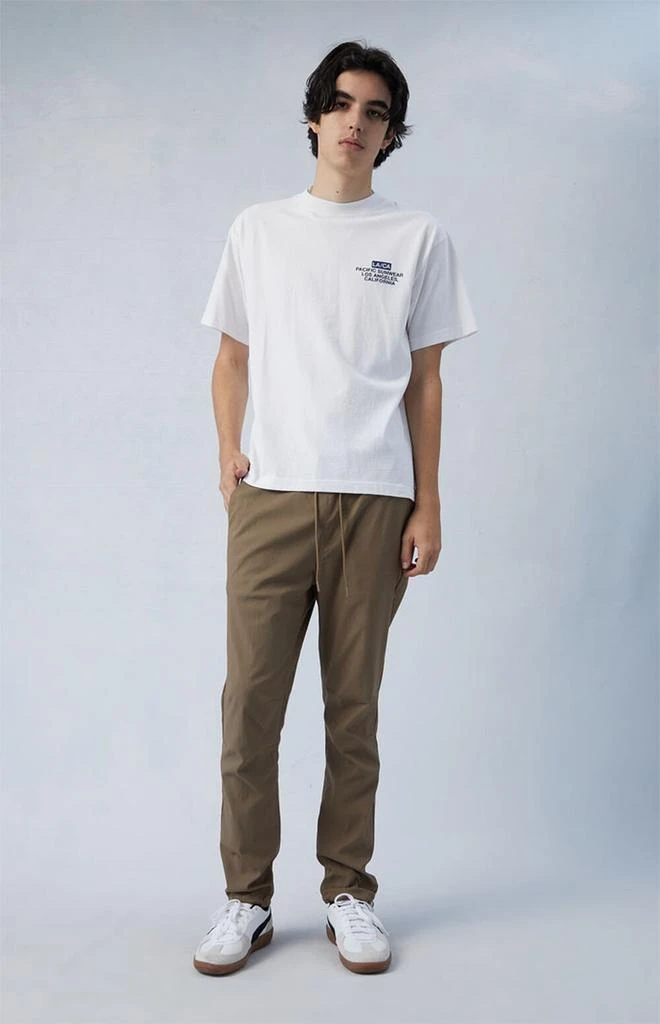 PacSun Stretch Performance Brown Slim Trousers 1