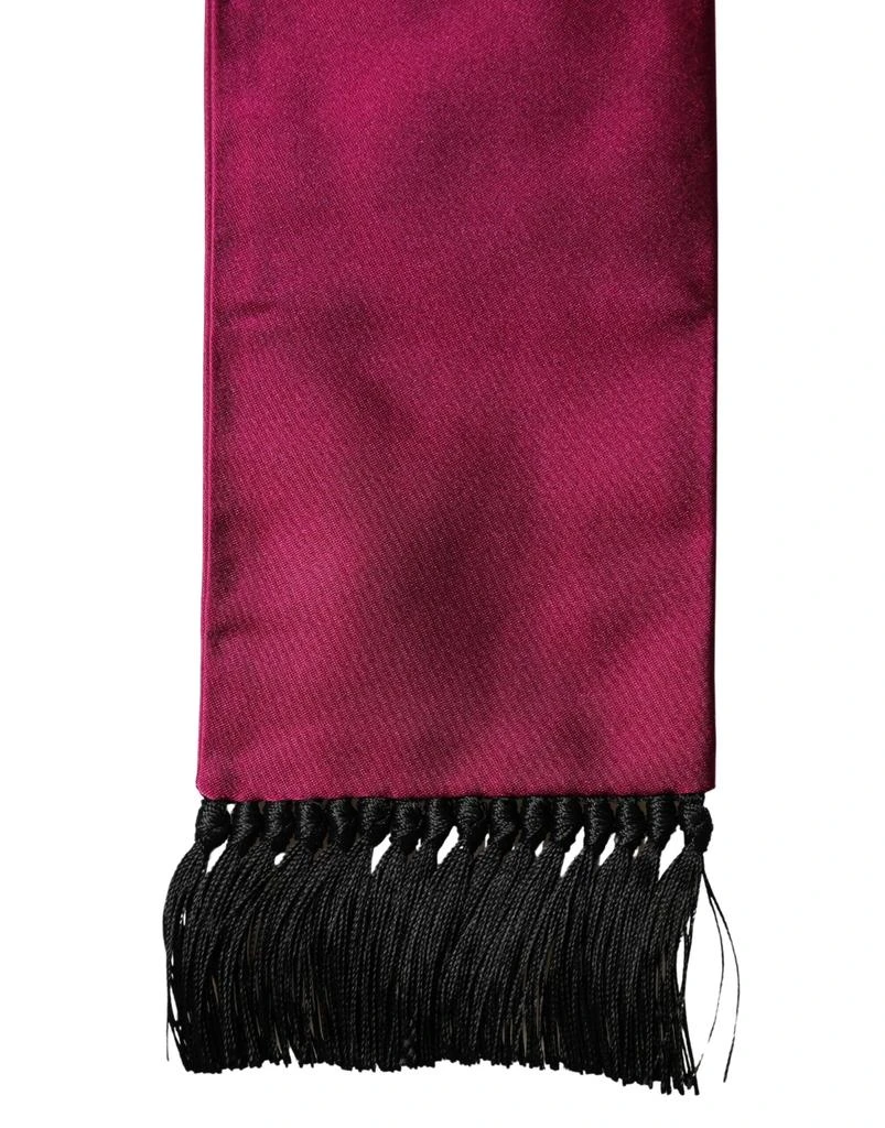 Dolce 
Gabbana Silk Fringe Neck Wrap Foulard 160.5cm x 8cm Men
s Scarf 2