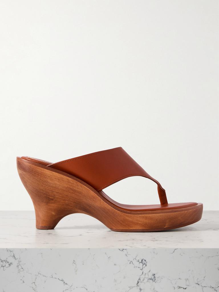 Zimmermann Wild Wedge 皮革防水台凉鞋  - FR36