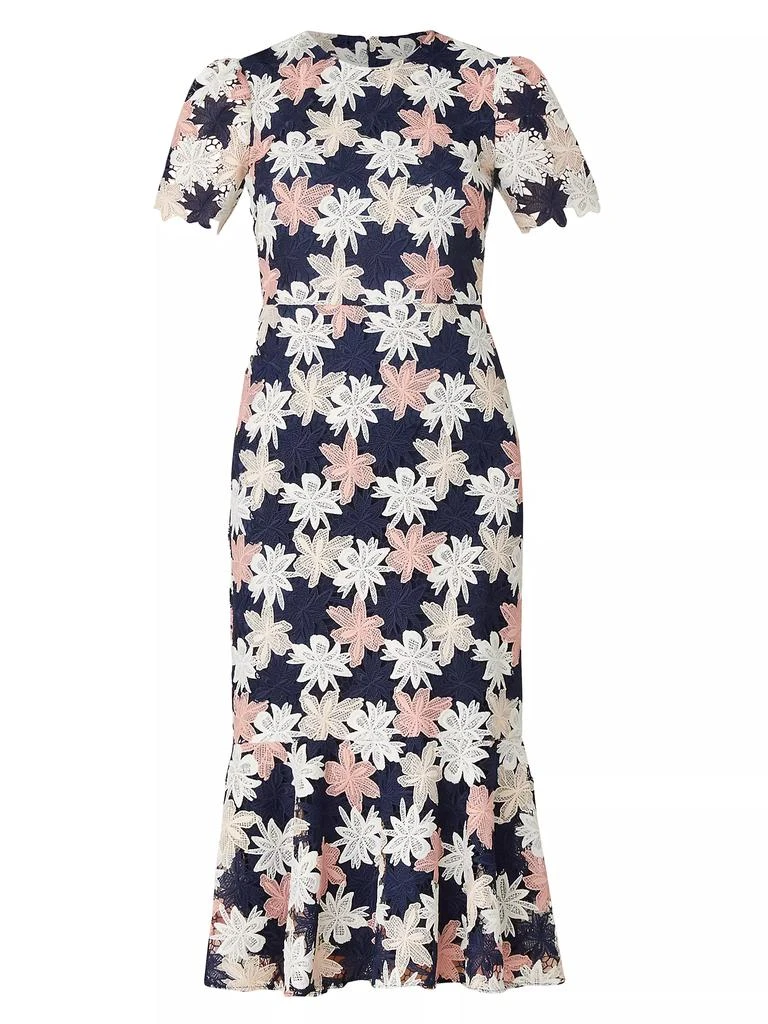 Shoshanna Thompson Floral Midi-Dress 1