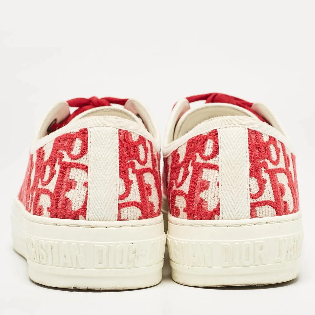 Dior Dior Red Oblique Canvas Walk'n'Dior Sneakers Size 36.5 5