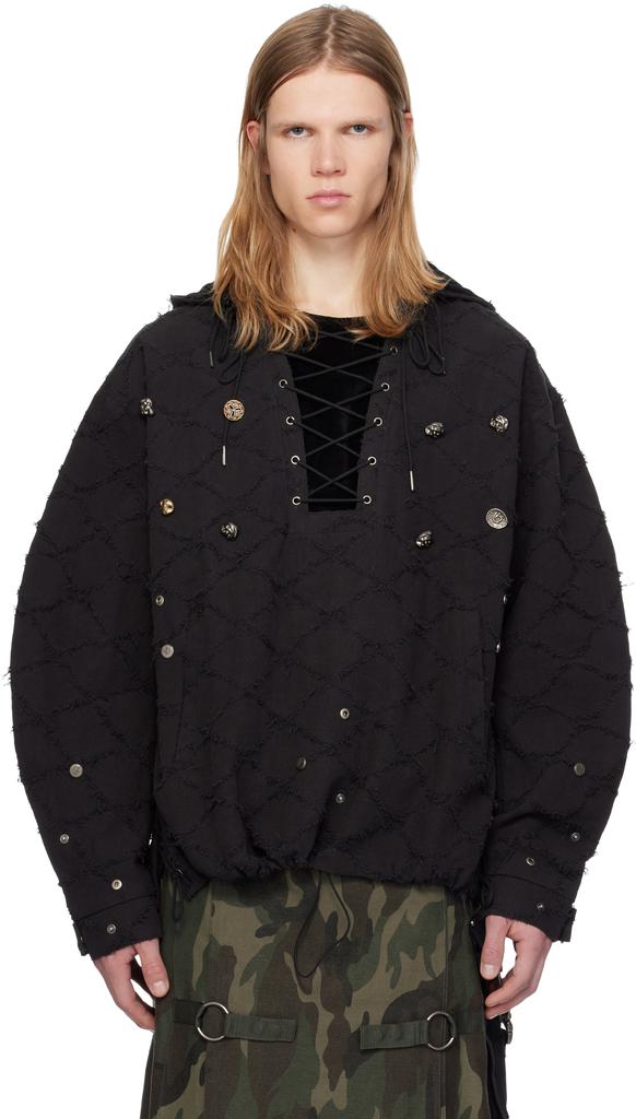 【Andersson Bel】ADSB FIORE SWEATSHIRTS BLACK black-essential-adsb-fiore-