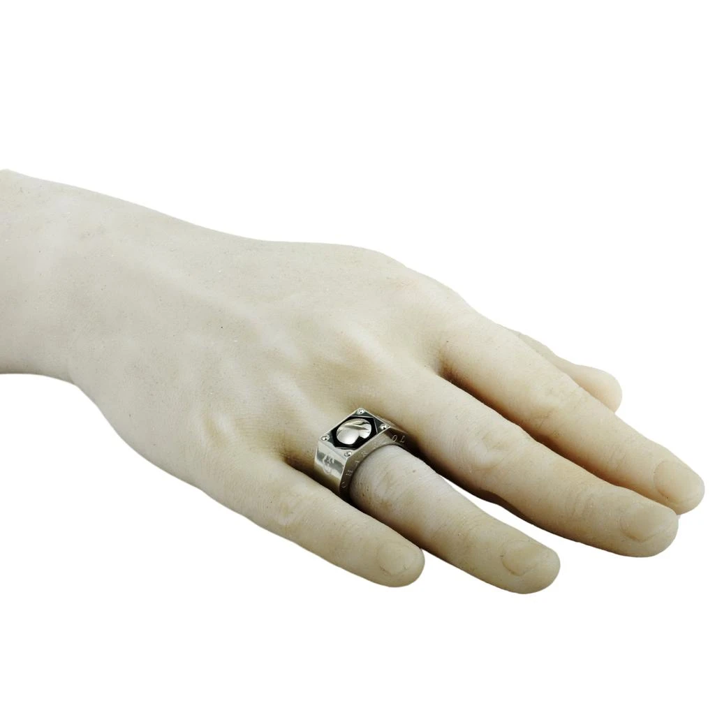 Charriol Rotonde Stainless Steel Black Epoxy Band Ring 4