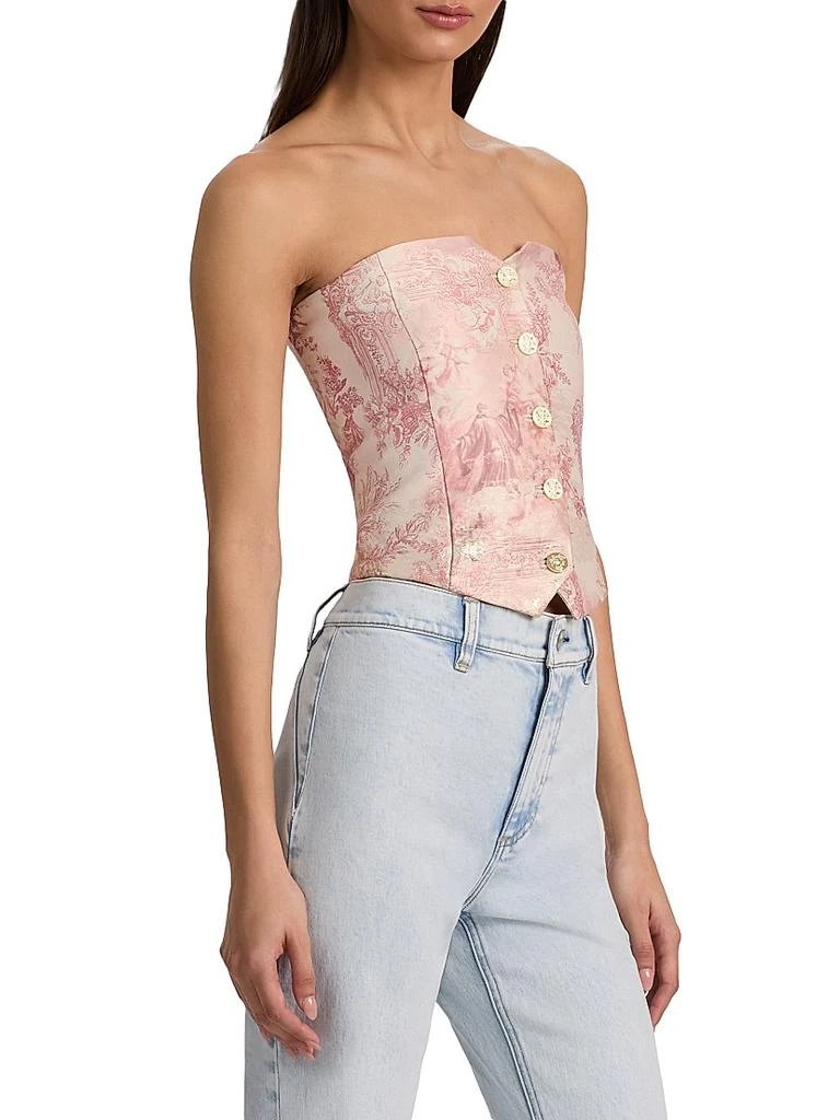 Alice + Olivia Kelcey Strapless Bustier Top 4