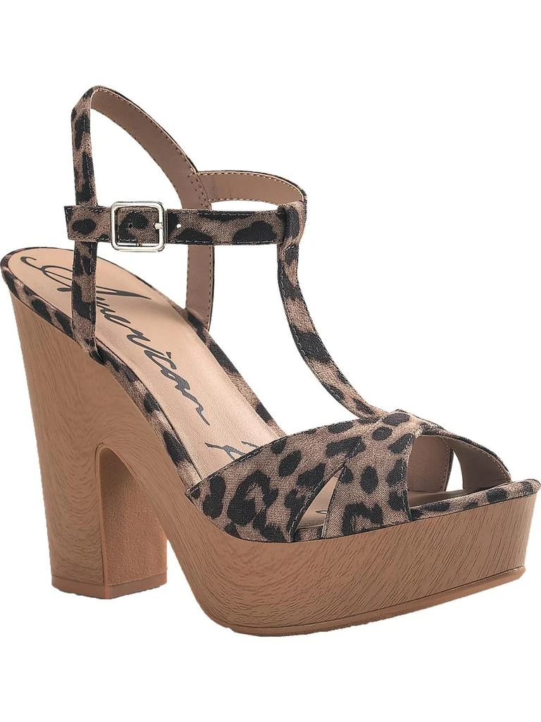 American Rag Jamie Womens Printed Strappy Platforms 1