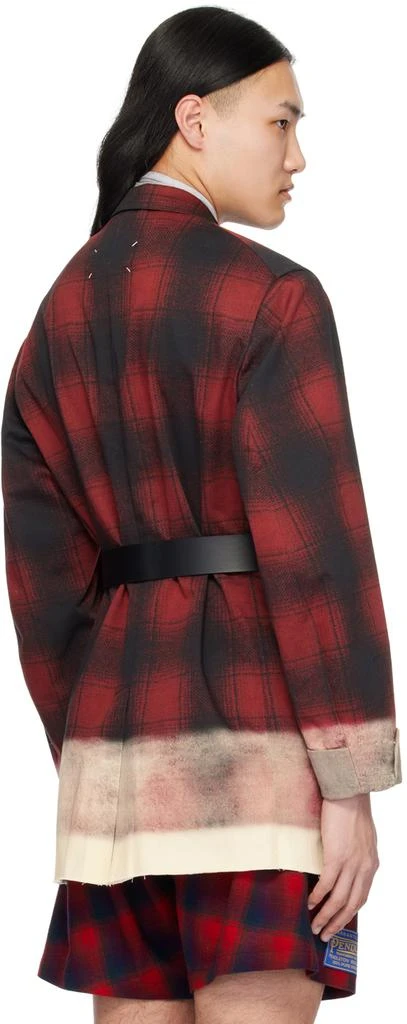 MAISON MARGIELA Red Contrast Blazer 3