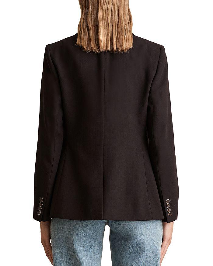 REISS Lia DNA Double Breasted Blazer Chocolate