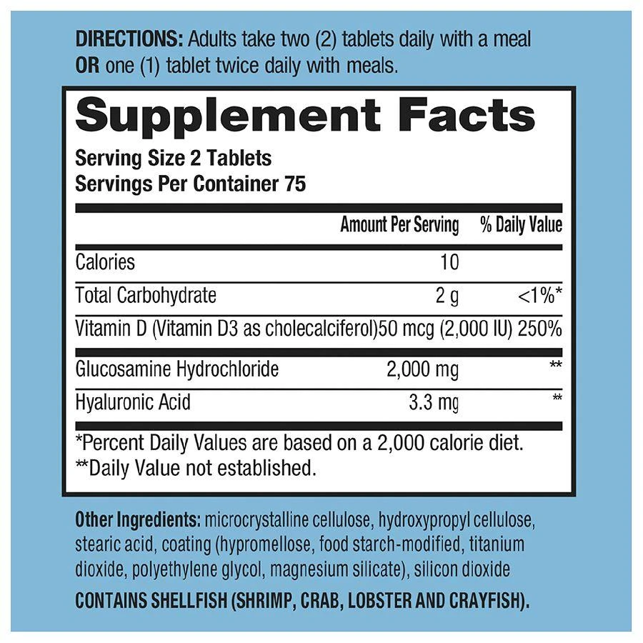 Schiff Glucosamine With Vitamin D3 And Hyaluronic Acid 3