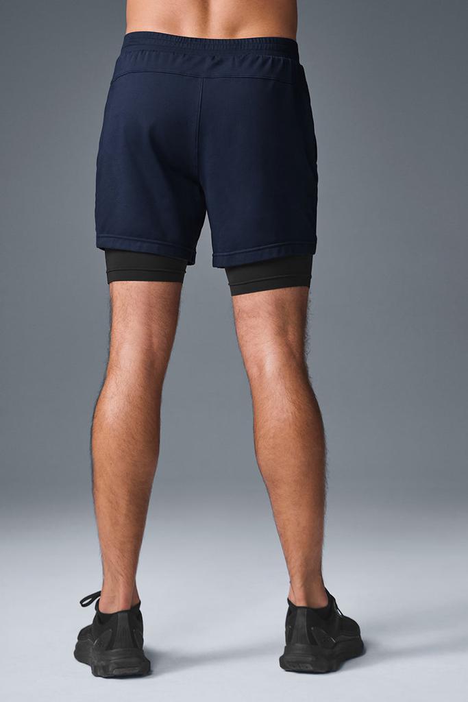 Alo Conquer React 2-In-1 Performance Short - Black/Black