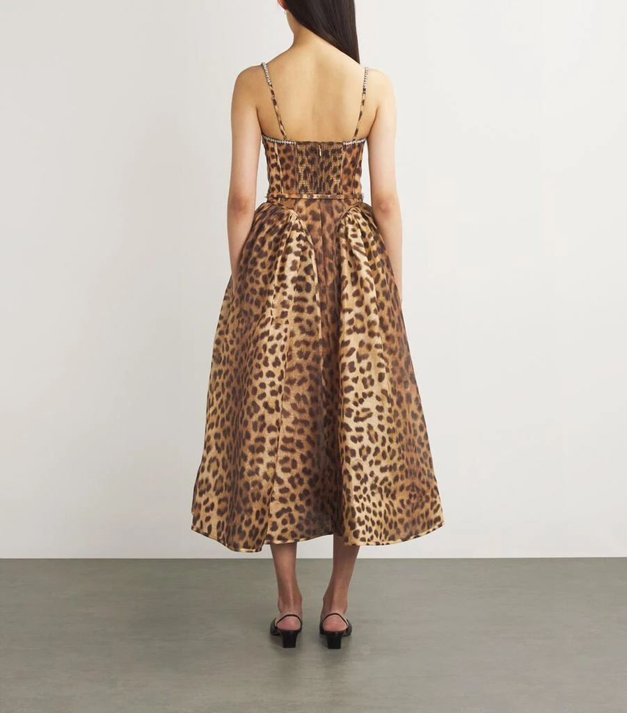 Zimmermann Leopard Print Panelled Midi Dress 3