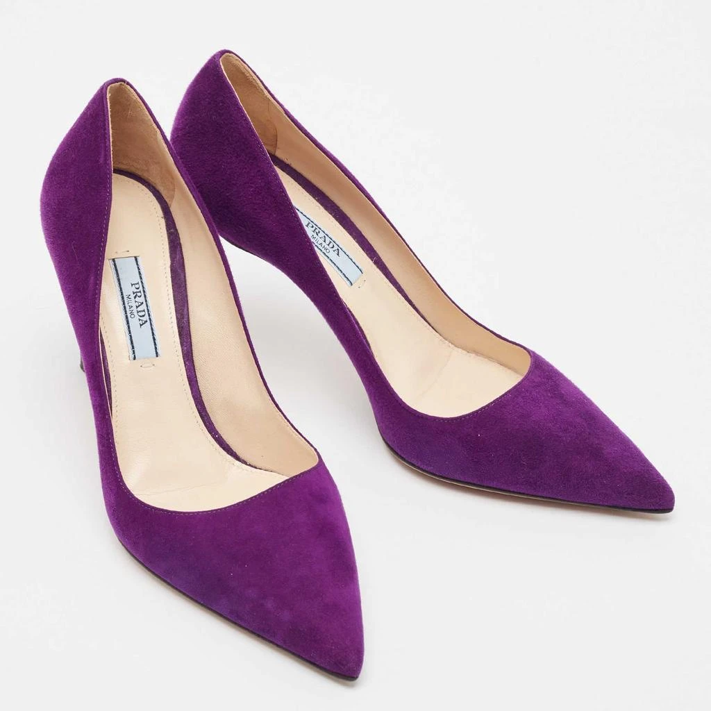 Prada Prada Purple Suede Pointed Toe Pumps Size 37 4