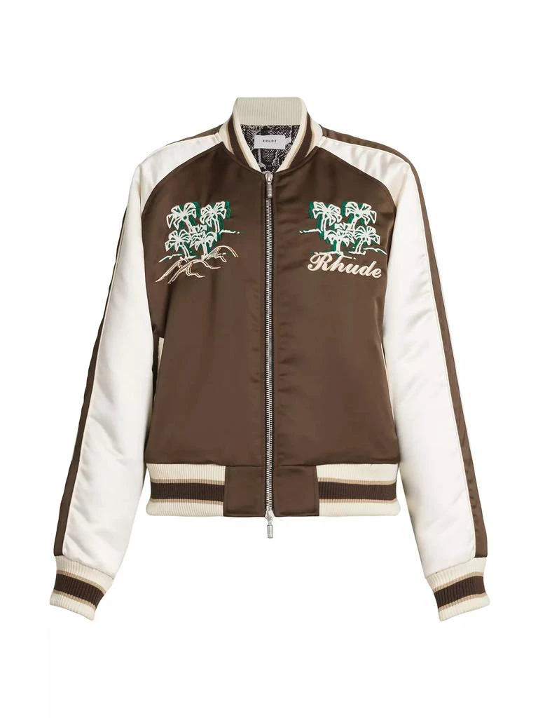 Rhude Crepe Satin Souvenir Jacket 1
