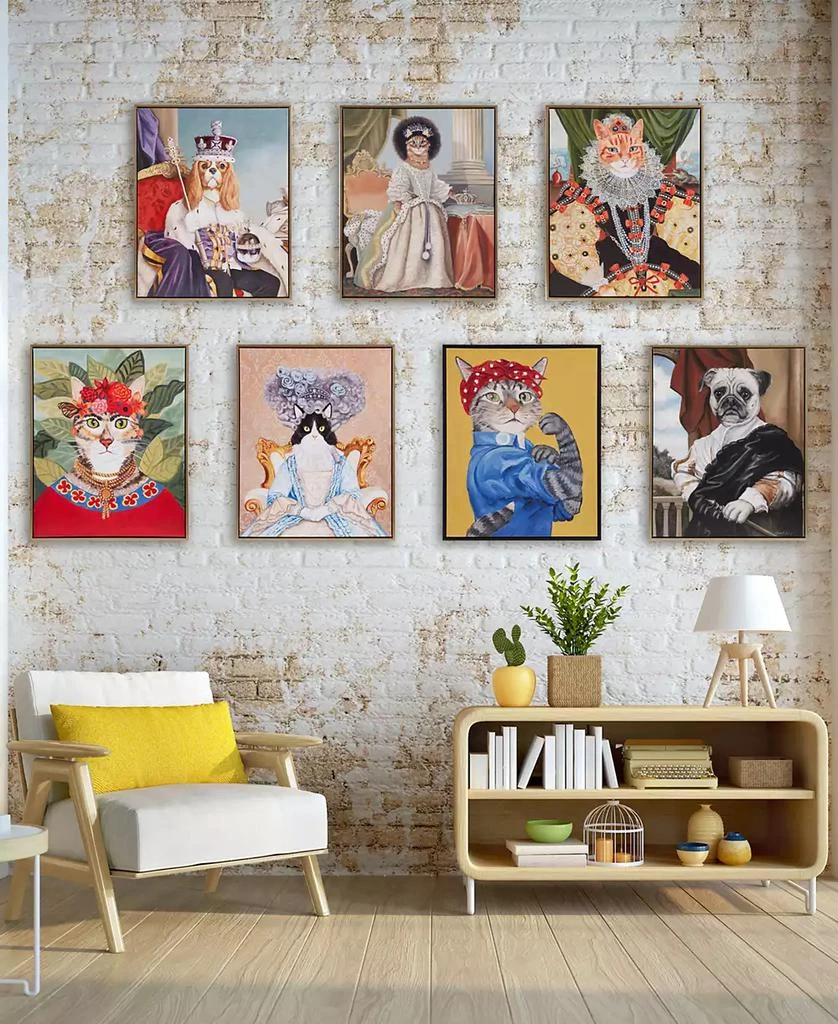 Madison Park Pet Portrait Rosie The Feline Framed Canvas Wall Art 3