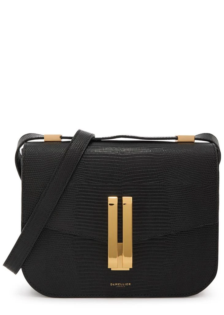 Demellier Vancouver crocodile-effect leather cross-body bag 1