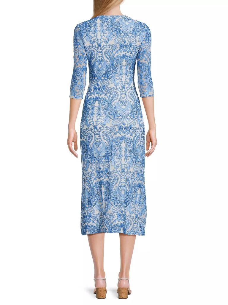 Johnny Was Wynifred Mesh Midi-Dress 5