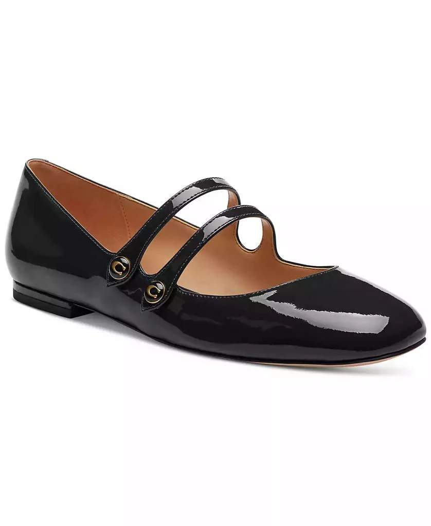 Coach Winley Double Buckle Ballet Flats 1