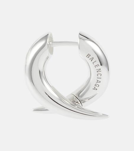 BALENCIAGA シルバー LOGO HOOP ピアス バレンシアガLogo Hoop ピアス スターリングシルバー