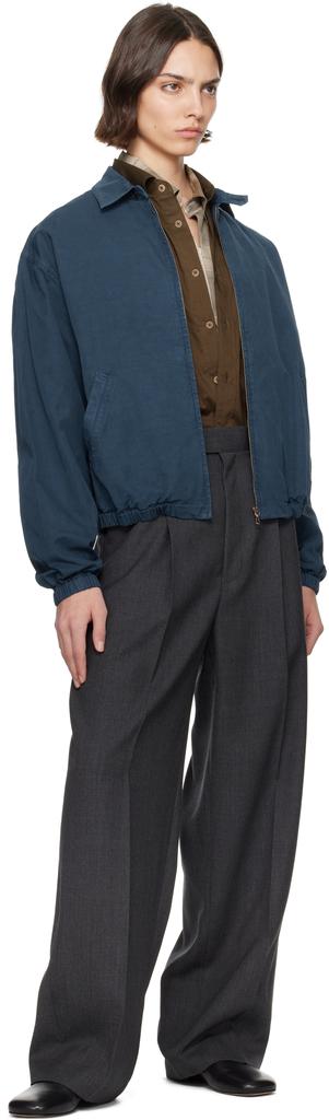 Shop Navy Product Dyed Finx Gabardine Swing Jacket on Sale at