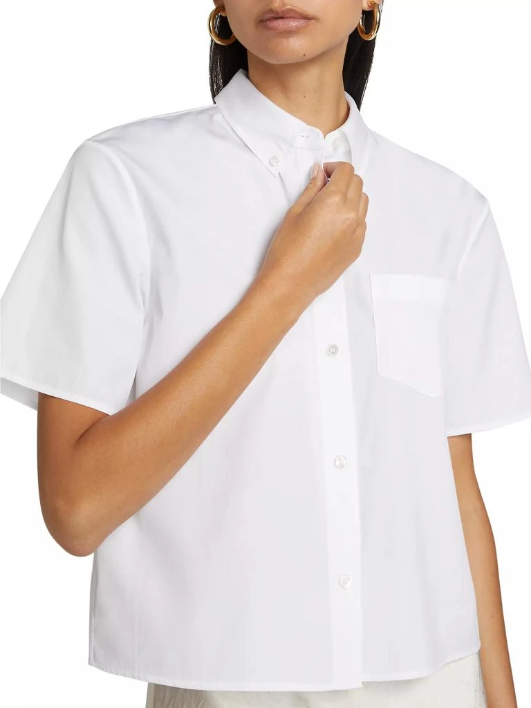 Theory Boxy Button-Down Oxford Shirt 6