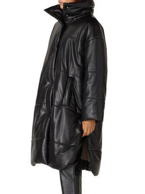 Nanushka Eska Faux Leather Puffer Coat 3