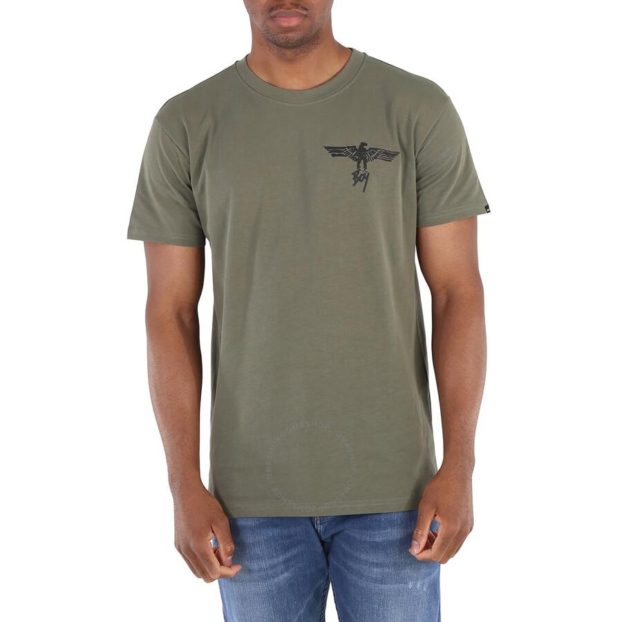 BOY LONDON Dusty Khaki Boy Poster Cotton T-shirt