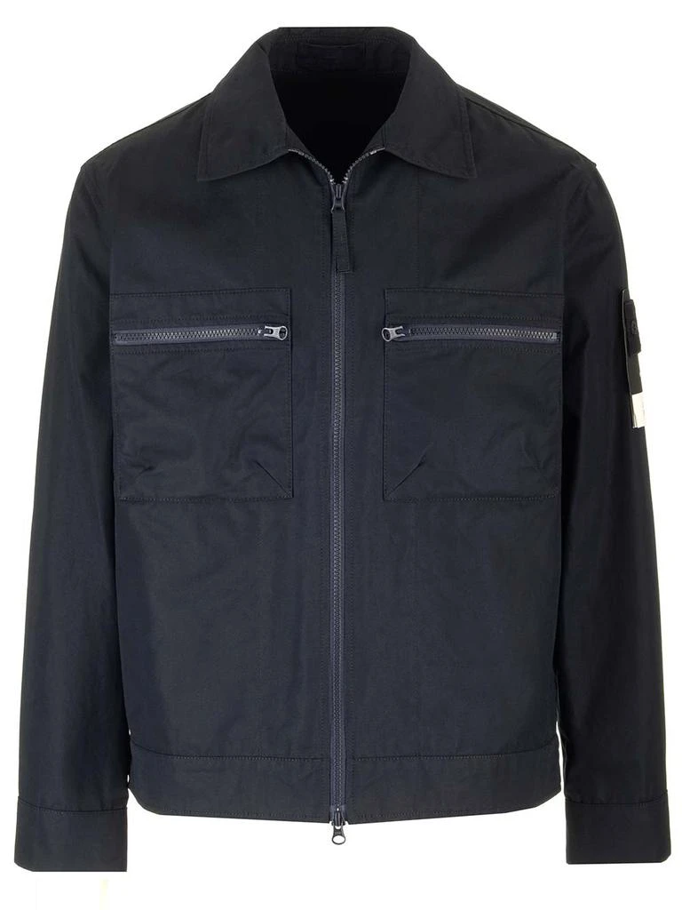 Stone Island Blue Cotton Jacket 1