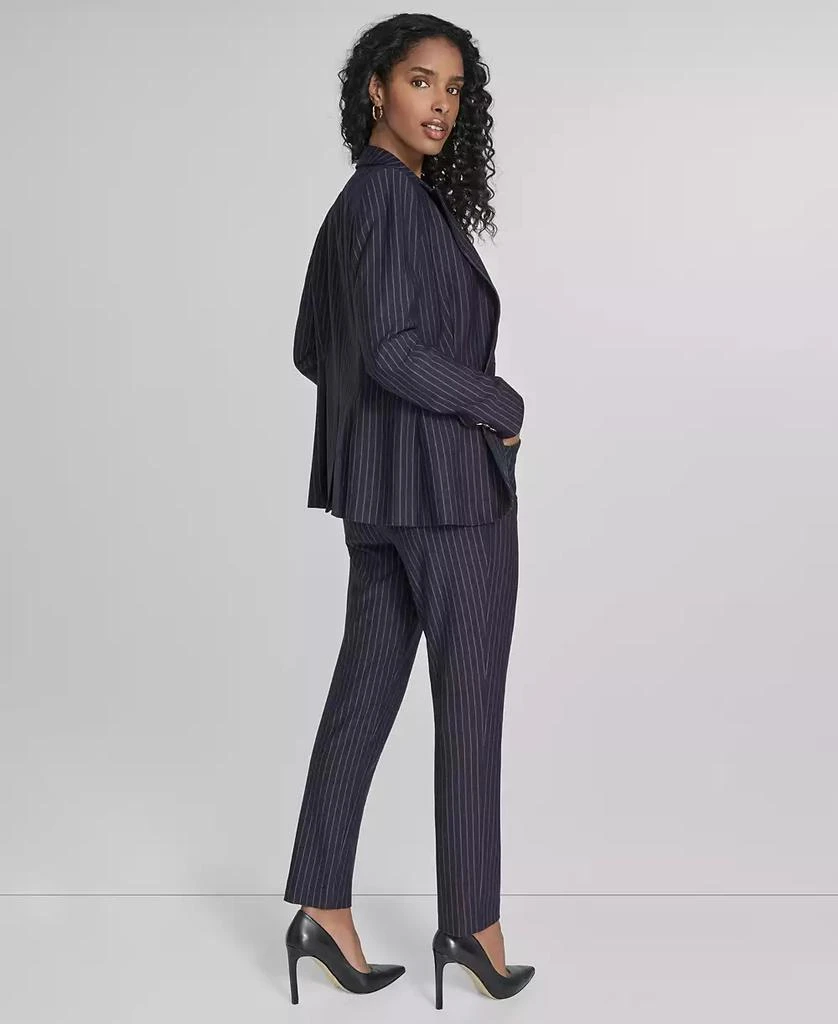 Shop Women's Pinstripe Slim-Fit Single-Button Blazer on Sale at