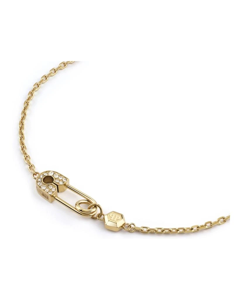 Philipp Plein Plein Safety Pin Cable Chain Necklace 2