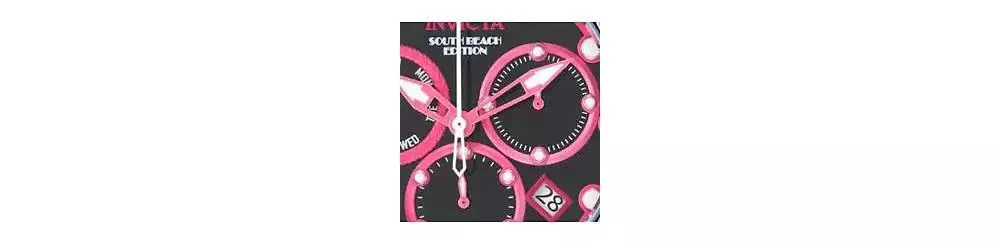 Invicta Men's 48611 Gladiator Quartz Z60 Hot Pink, Black Dial Watch 3