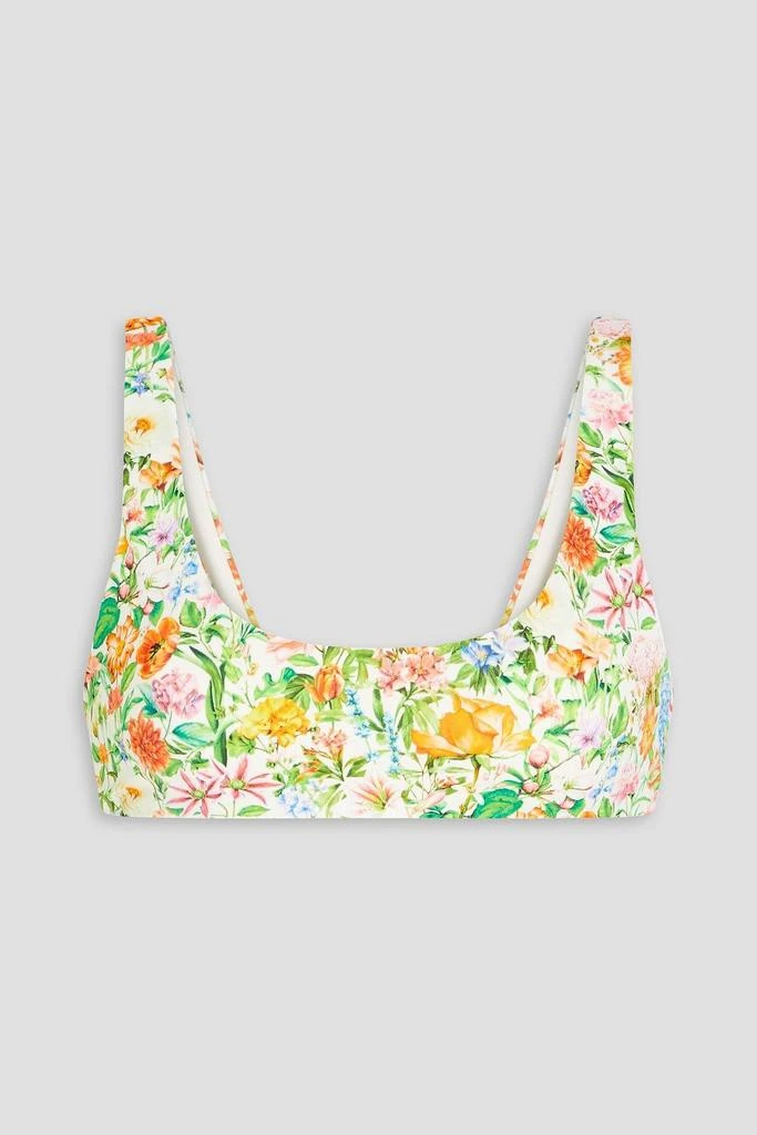 ONIA Floral-print bikini top 1