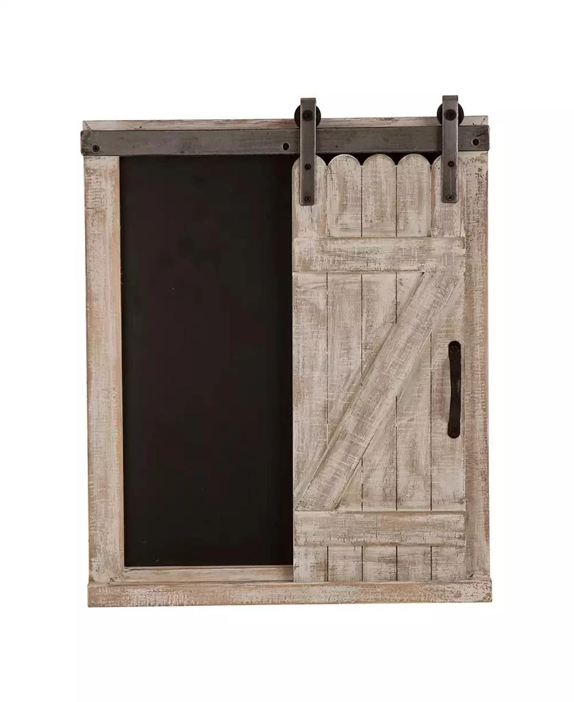 Glitzhome Farmhouse Wooden Chalkboard Barn Door 2