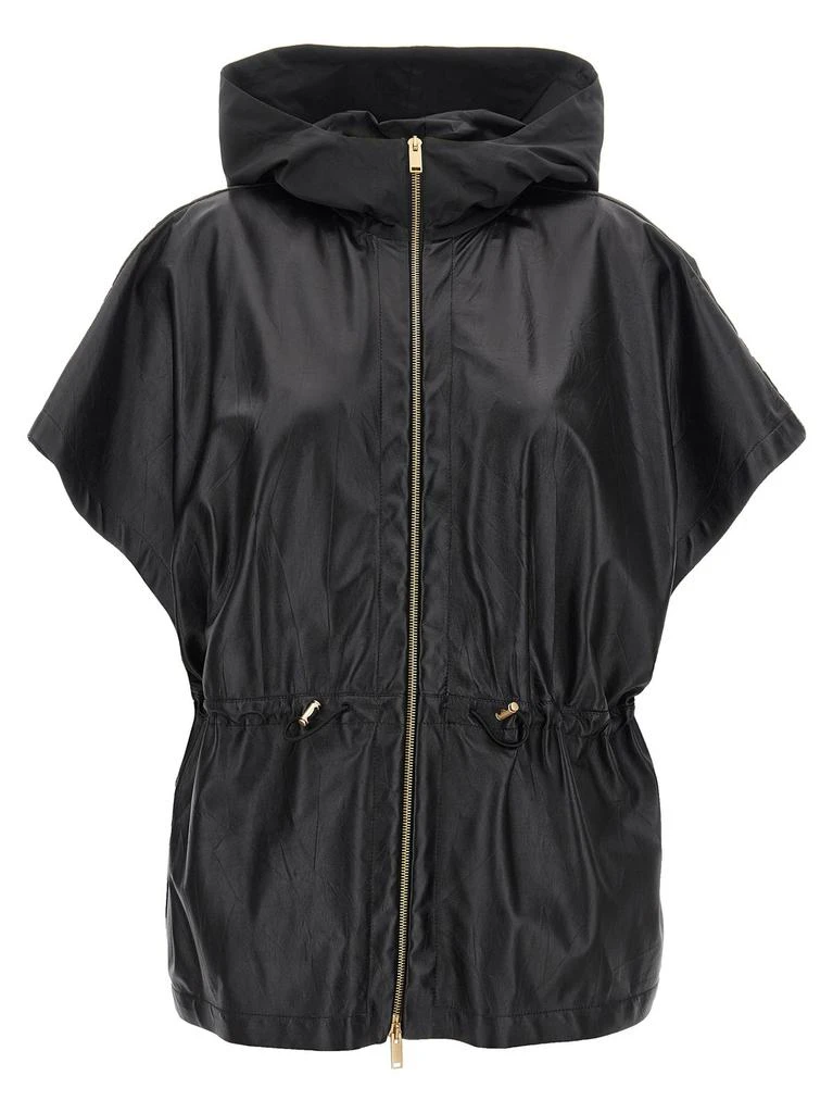 Fabiana Filippi Fabiana Filippi Pleated Taffeta Hood Cape 1