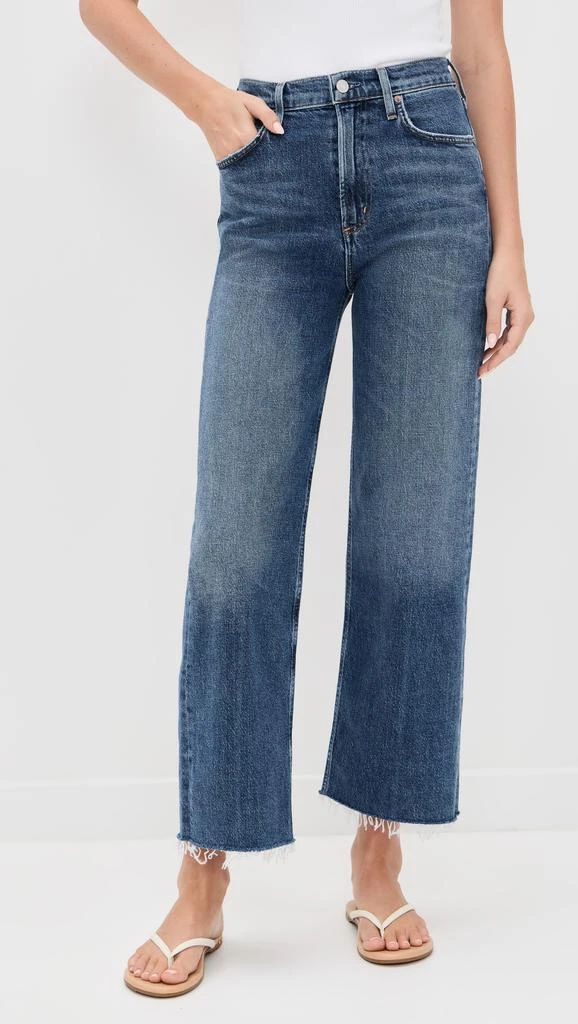AGOLDE Ren High Rise Wide Leg Jeans 6