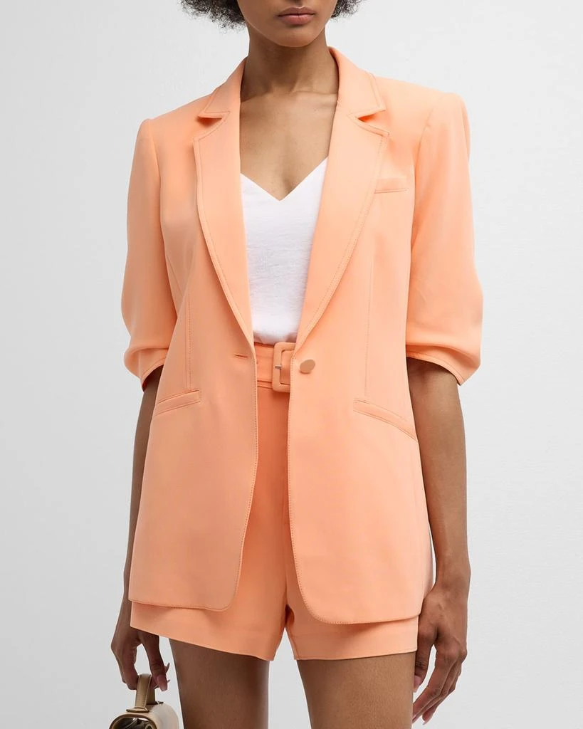 Cinq a Sept Khloe Crepe 3/4-Sleeve Blazer 1