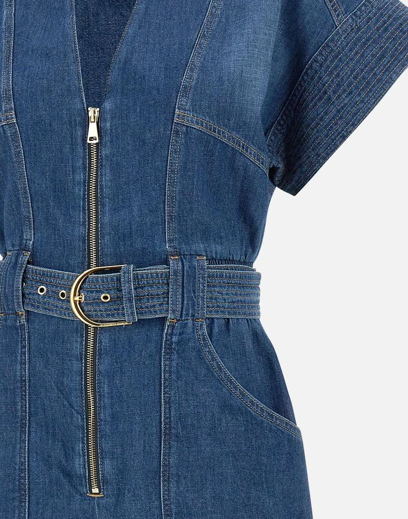 ELISABETTA FRANCHI Cotton denim jumpsuit 4