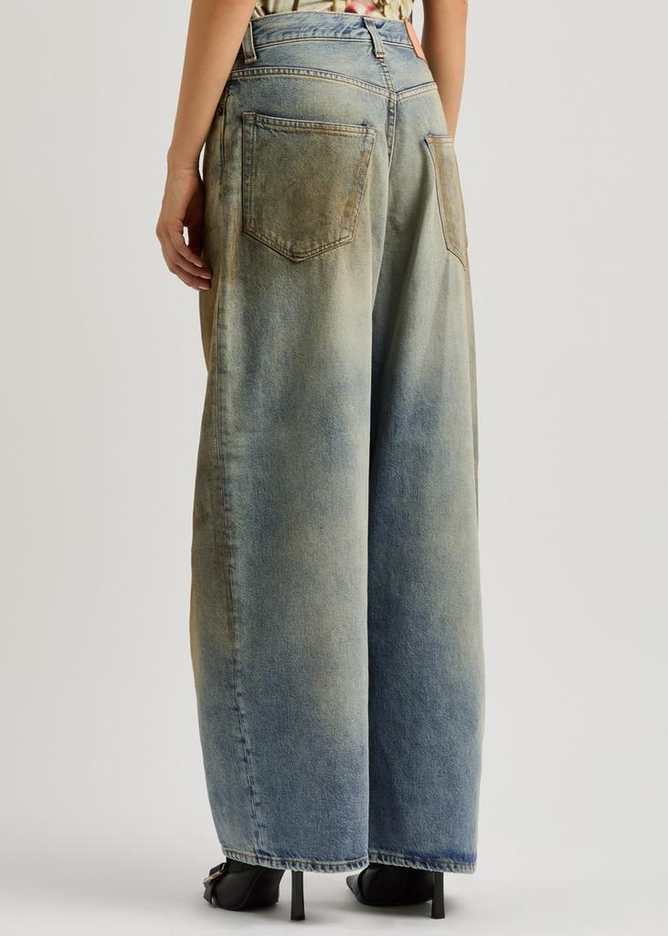 Acne Studios｜ (AL0469 AEH) Acne Studios Distressed wide-leg jeans - Jeans - BeyondStyle