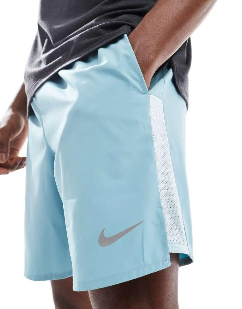 NIKE Nike Running Challenger Dri-FIT 7 inch shorts in blue 1