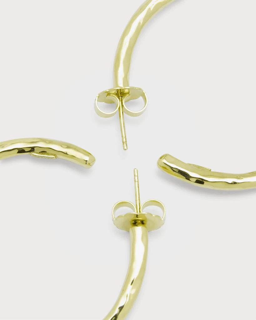 Ippolita Medium Hammered Hoop Earrings in 18K Gold 4