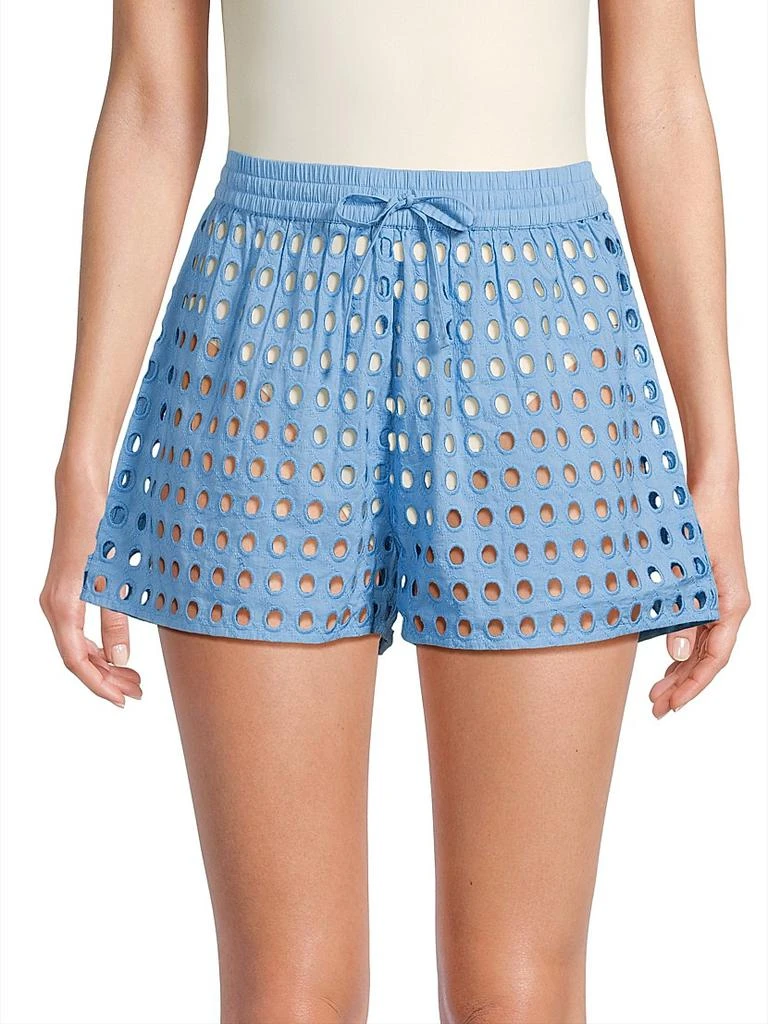 Solid & Striped The Charlie Eyelet Cotton Shorts 3