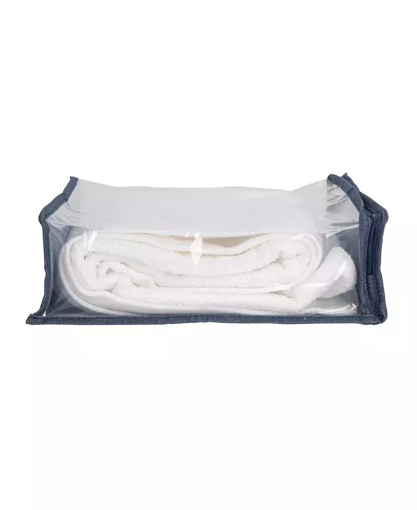 Household Essentials Under Bed Zippered Sweater Storage Bags with Clear Vision Panel, Set of 3 4