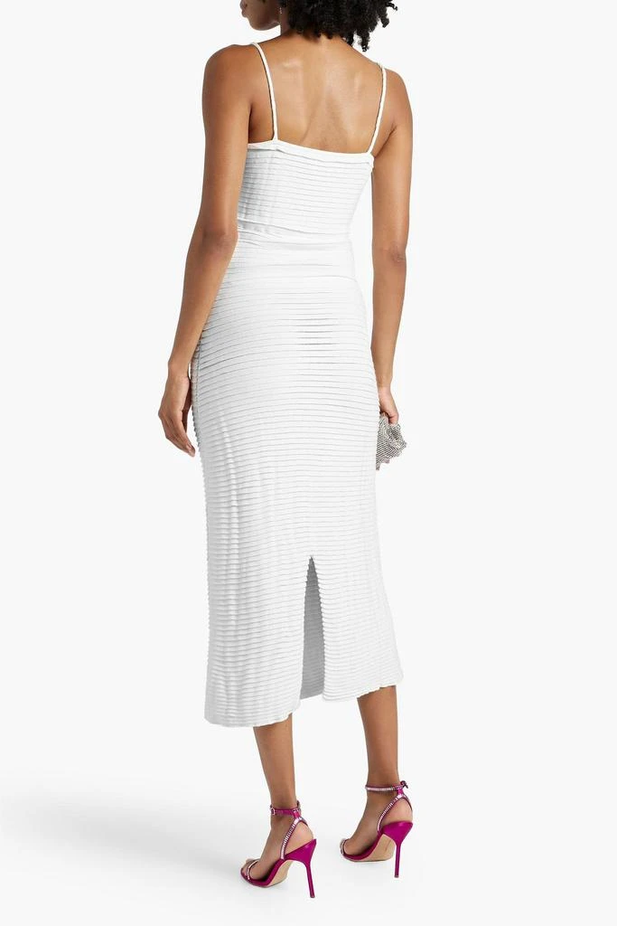 Altuzarra Cutout pleated stretch-knit midi dress 3
