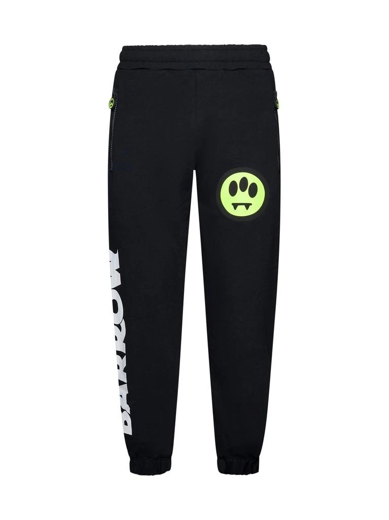 BARROW Barrow Smiley Face Printed Straight Leg Track Pants 1