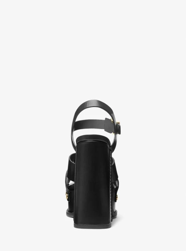 Michael Kors Nora Leather Platform Sandal 3